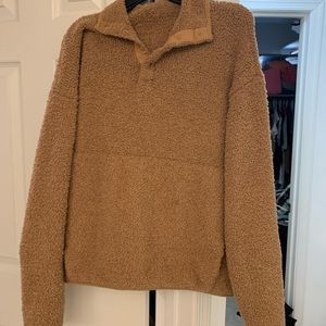 Skims cozy knit pullover in size s/m color camel